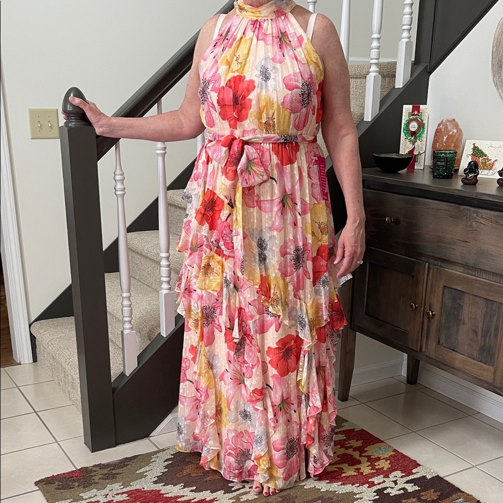 Alex Marie Vibrant Floral Maxi Dress